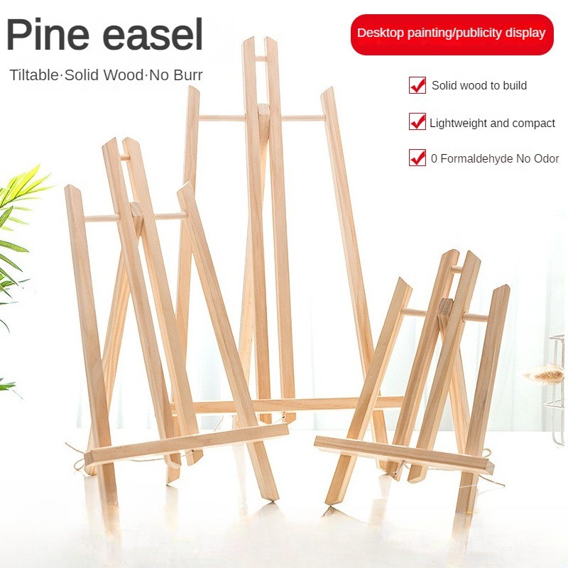 

30/40/50cm Portable Wooden Easel Display Shelf Holder Stand for Artist Painting Sketching DIY Arts Photo Cards Displaying