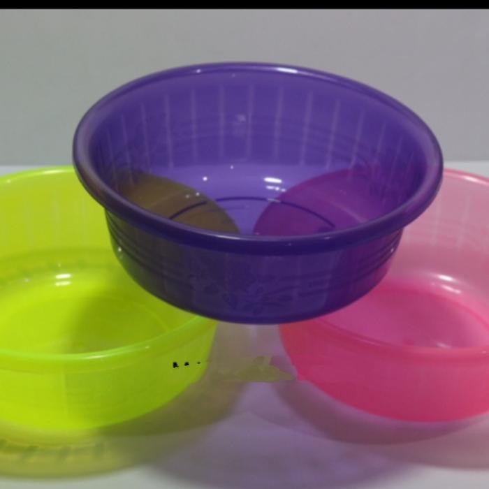 { 12 inch } Baskom Plastik Transparan Kmp  Besek / Baskom Serbaguna