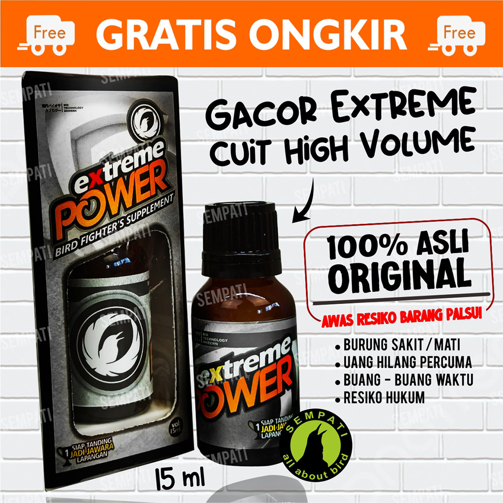 SEMPATI EXTREME POWER ORBIRD VITAMIN BURUNG MENINGKATKAN POWER STAMINA VITALITAS MENTAL SEMANGAT