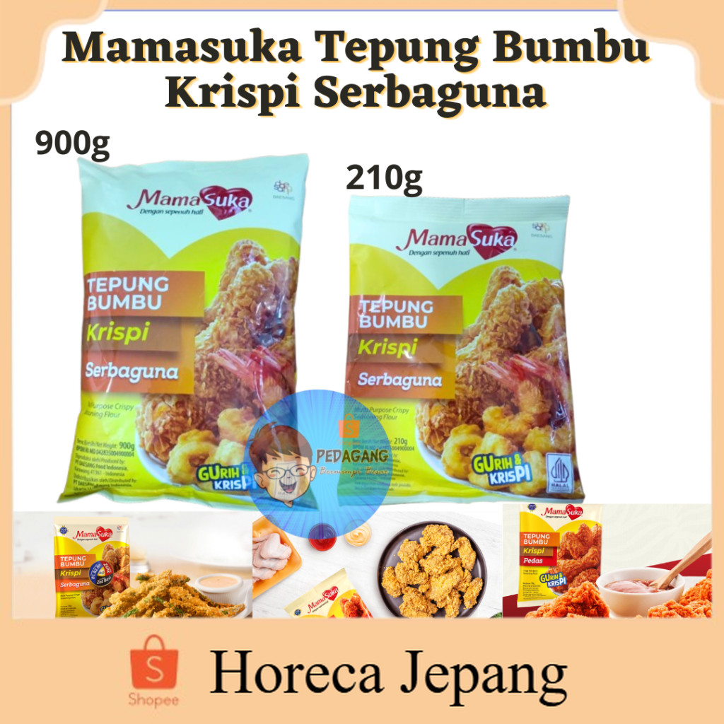 

MamaSuka Tepung Bumbu Krispi Serbaguna/ Mamasuka Tepung Bumbu Serbaguna