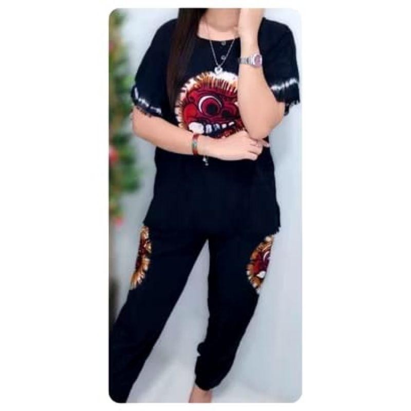 Setelan Baju Barong Dewasa wanita Barong bali setelan celana panjang