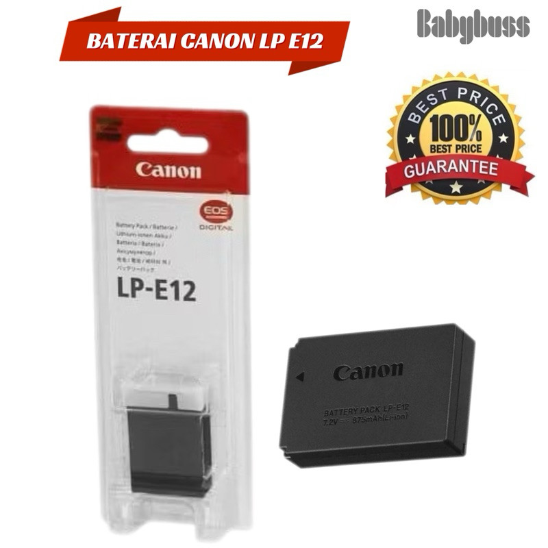 Baterai Canon LP-E12 For Canon EOS M10, EOS M100, EOS M, EOS M2, EOS 100DCO