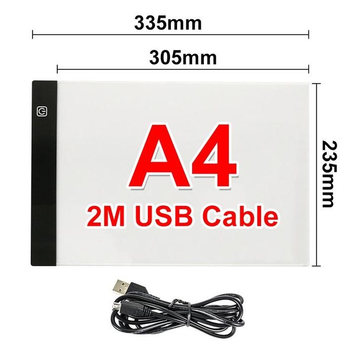 

【M-MT】BIG SALE!!! A3/A4 LED Drawing Tracing Board Stensil Board Papan Jiplak Gambar LED Anak & Dewasa Copy Board Papan LED Light Pad Ultra Slim Stationery Spidol - A4