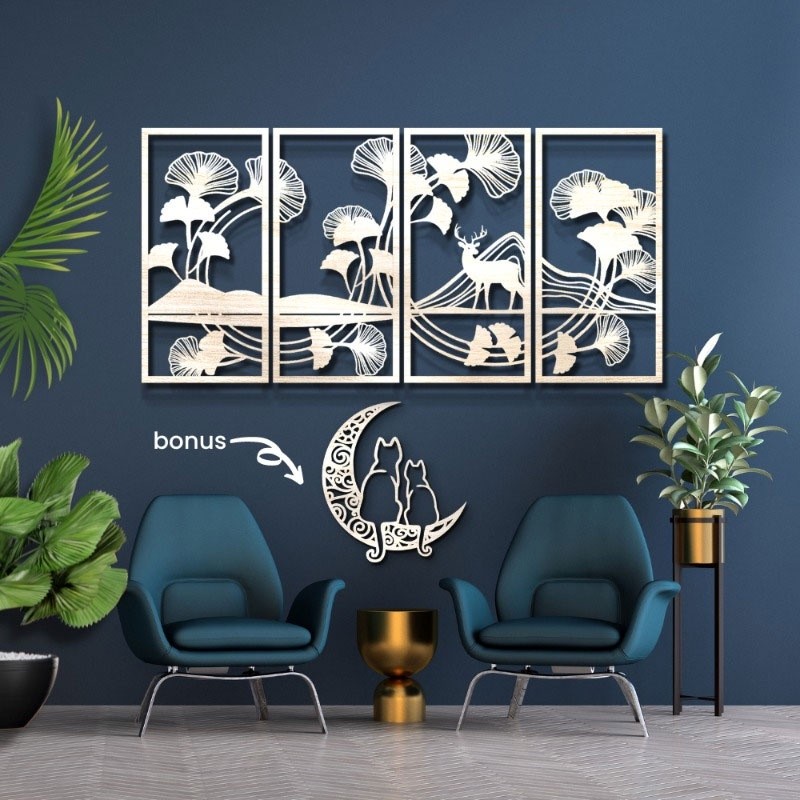 Hiasan dinding kayu aesthetic pajangan dinding ruang tamu walldecor hiasan dinding kamar aesthetic h