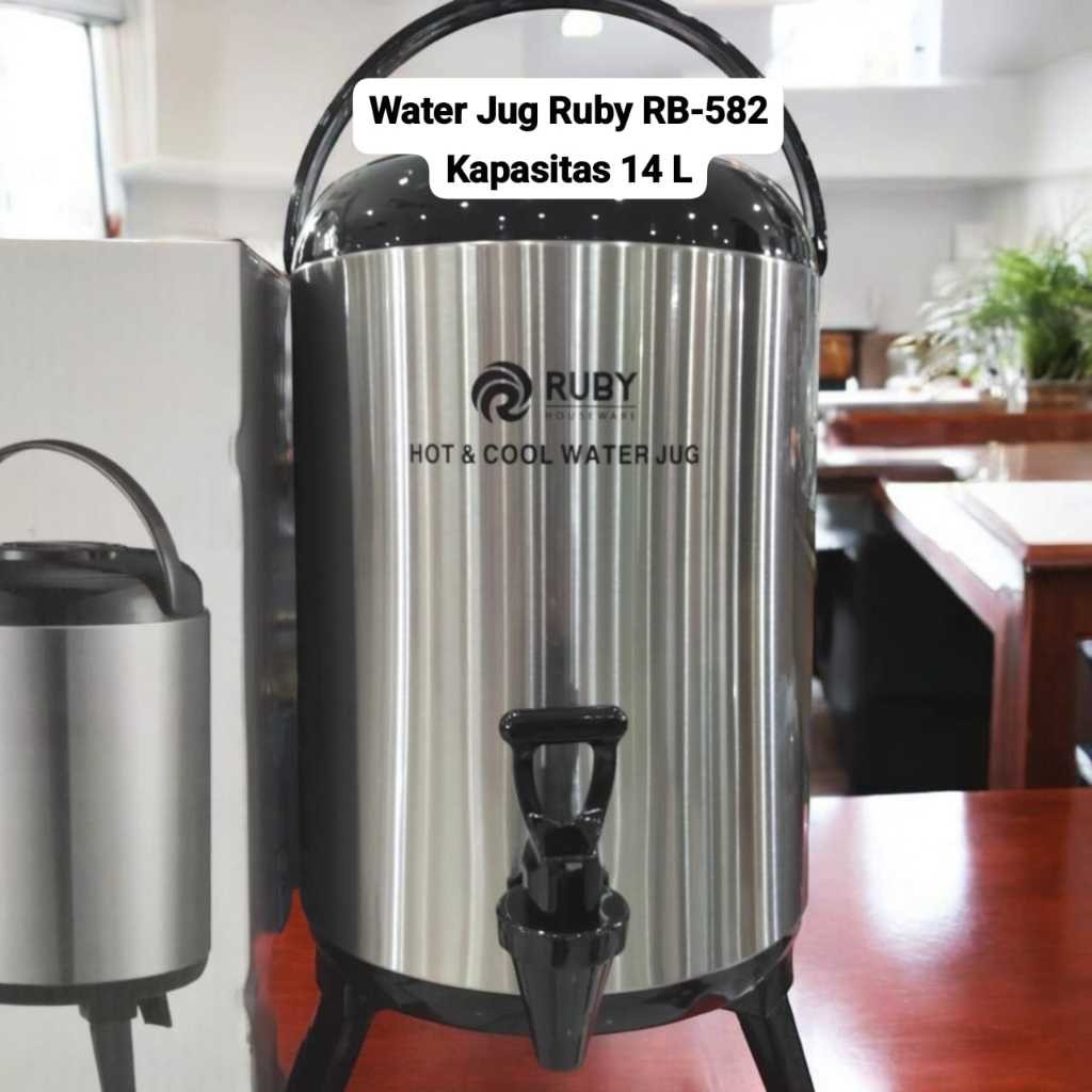 RUBY Water Jug Dispenser Tahan Panas / Dingin Stainless Steel