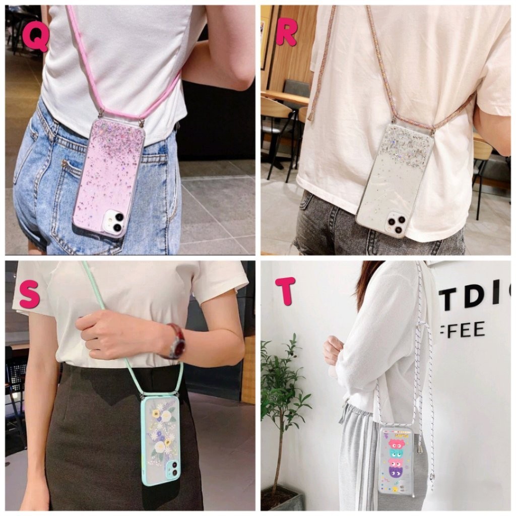 Case Samsung S8 S8 Plus S9 S9 Plus S10 S10E S10 Plus S10 Lite Slingcase Lanyard Softcase Custom