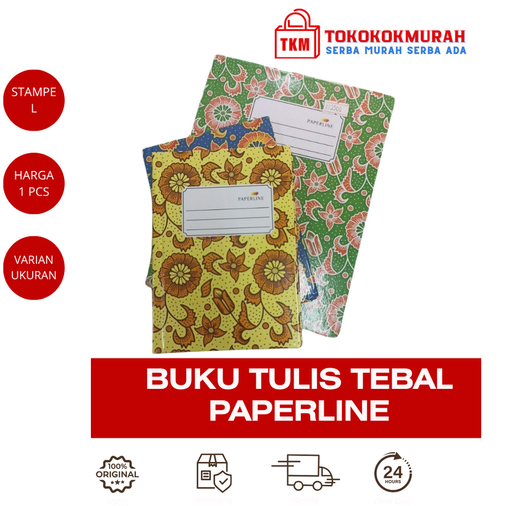 

BUKU TULIS SAMPUL TEBAL ISI 100/200 PAPERLINE
