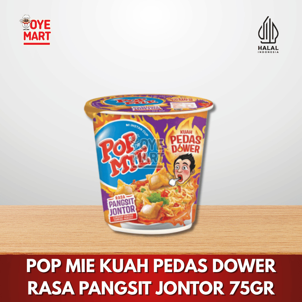 

POP MIE KUAH PEDAS DOWER RASA PANGSIT JONTOR 75GR