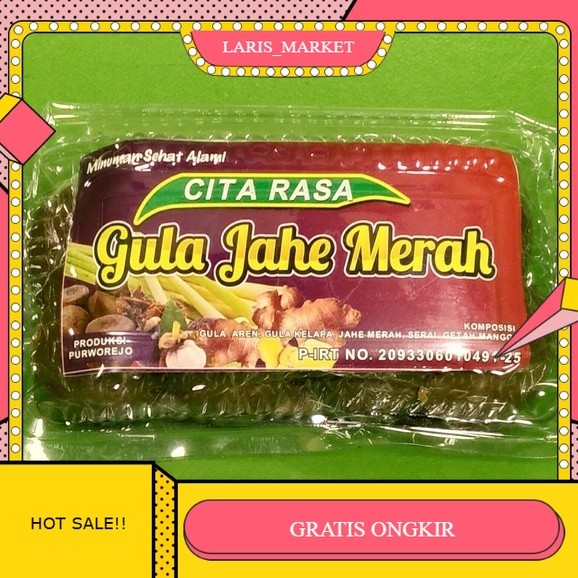 

【LARIS_M】BIG SALE!!! GULA JAHE PURWOREJO CITARASA JAHE MERAH