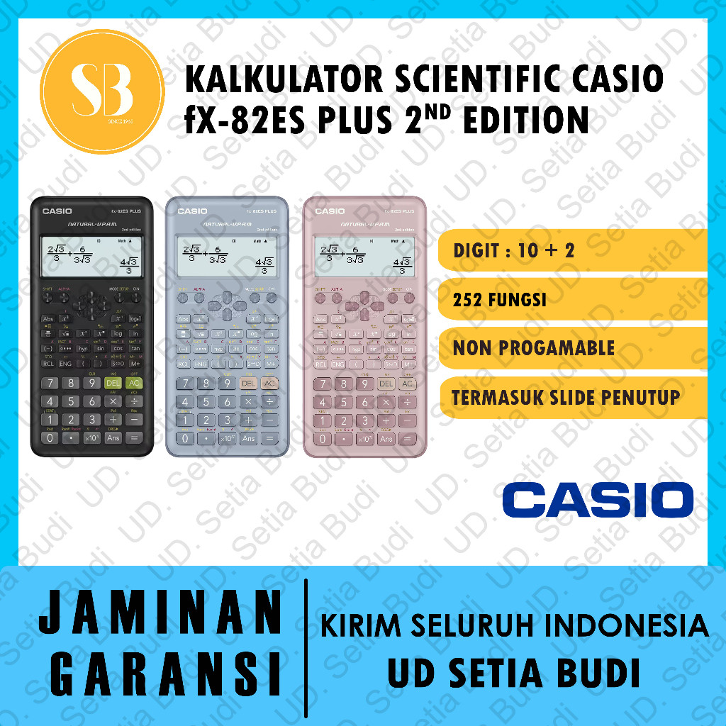 

Kalkulator Scientific Casio FX-82ES Plus Classwiz Asli dan Bergaransi