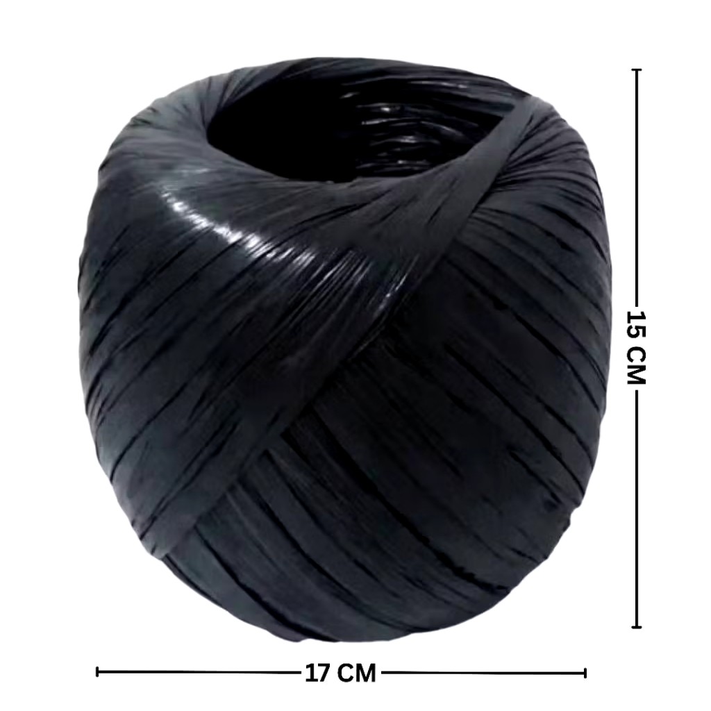 

1 Kg Tali Rafia Hitam / Tali Hitam Tali Plastik Gulungan Rafia
