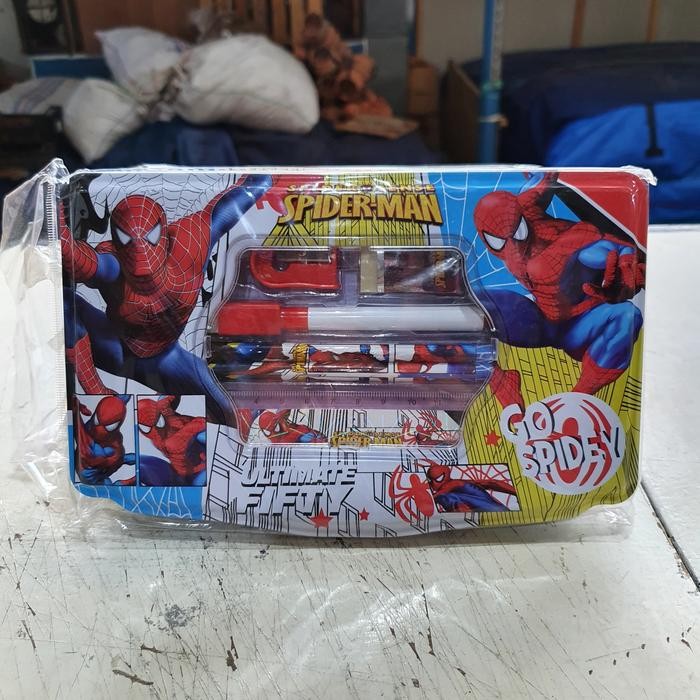 

[New Arrival] Tempat Pensil Set White Board - Spiderman