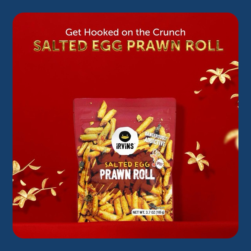 

IRVINS Salted Egg Prawn Roll (105gr)