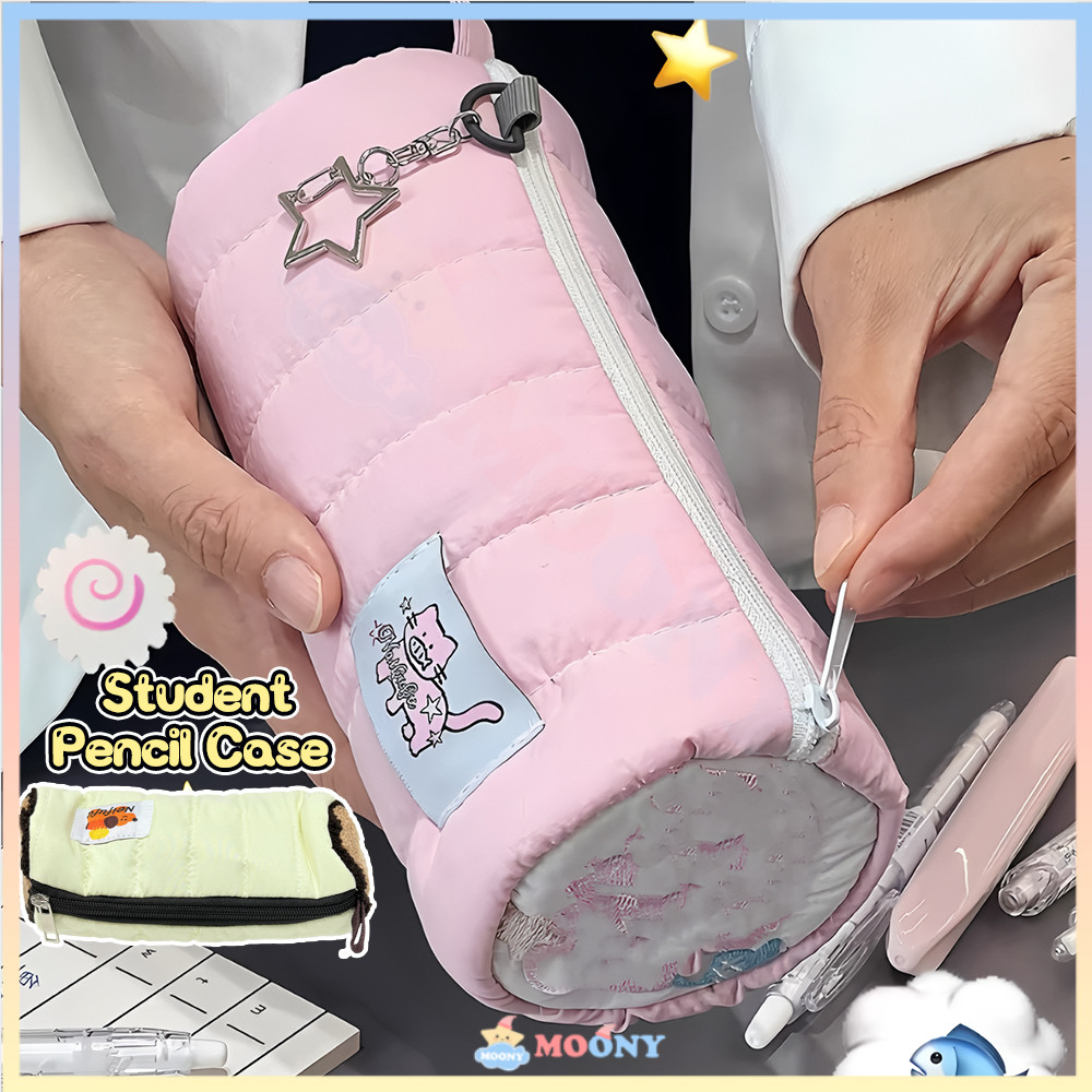 

​​Moony​​ Kotak Pensil Bulu Halus Besar Pouch Pillow Korea Tas Makeup Serbaguna