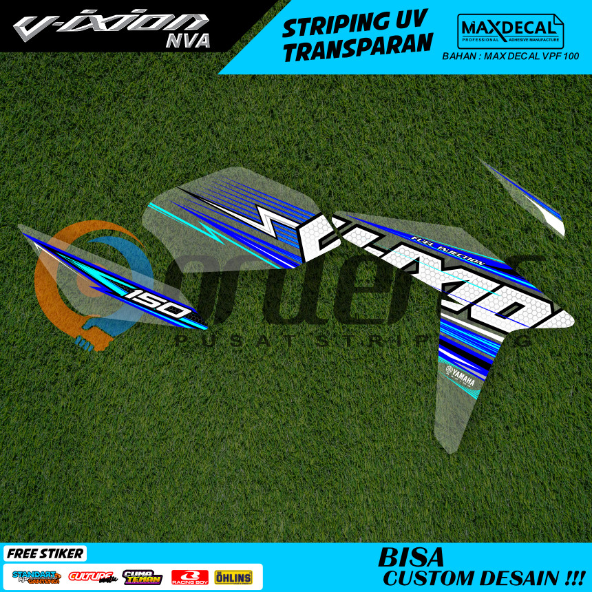 Striping Transparan Yamaha Vixion Old Stiker Setripping Motor Nvl Nva 155 Transparan Custome Decal S