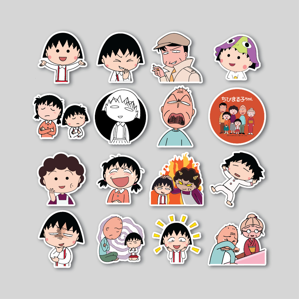 

Stiker Pack Chibi Maruko Chan | Sticker Tumbler | Stiker Laptop Koper Helm