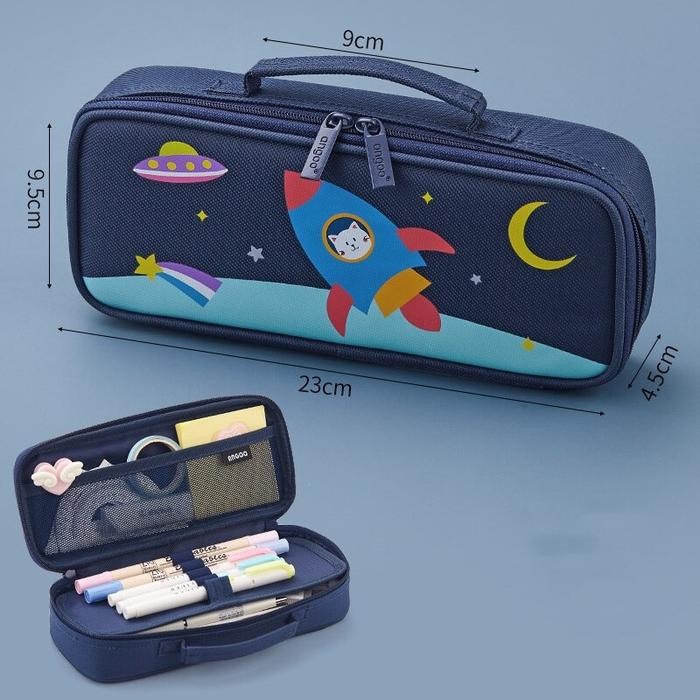 

[New Arrival] Tempat Pensil / Angoo dreaming set Handbag Style Pencil Case Hand - BLACK