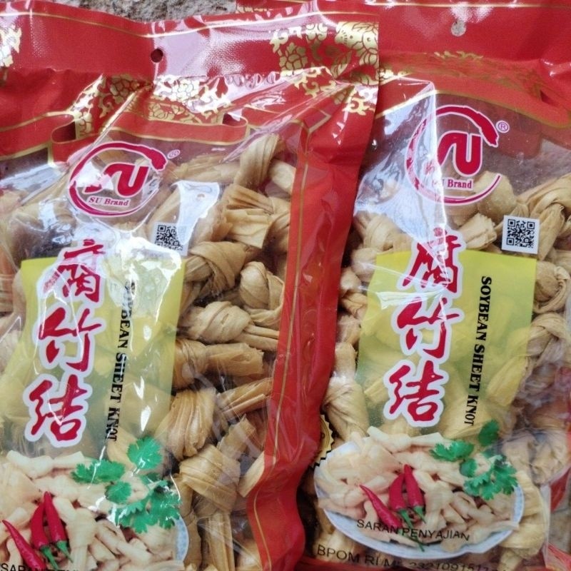 

Kembang Tahu Pita SU BRAND / Soybean Sheet Knot 300 Gram
