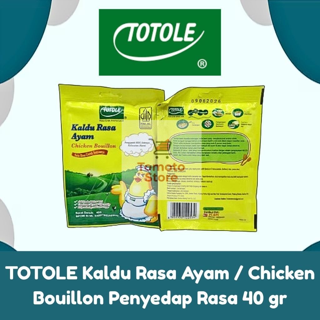 

✨ TOMOTOSTORE ✨ TOTOLE Kaldu Rasa Ayam / Chicken Bouillon Penyedap Rasa 40 gr