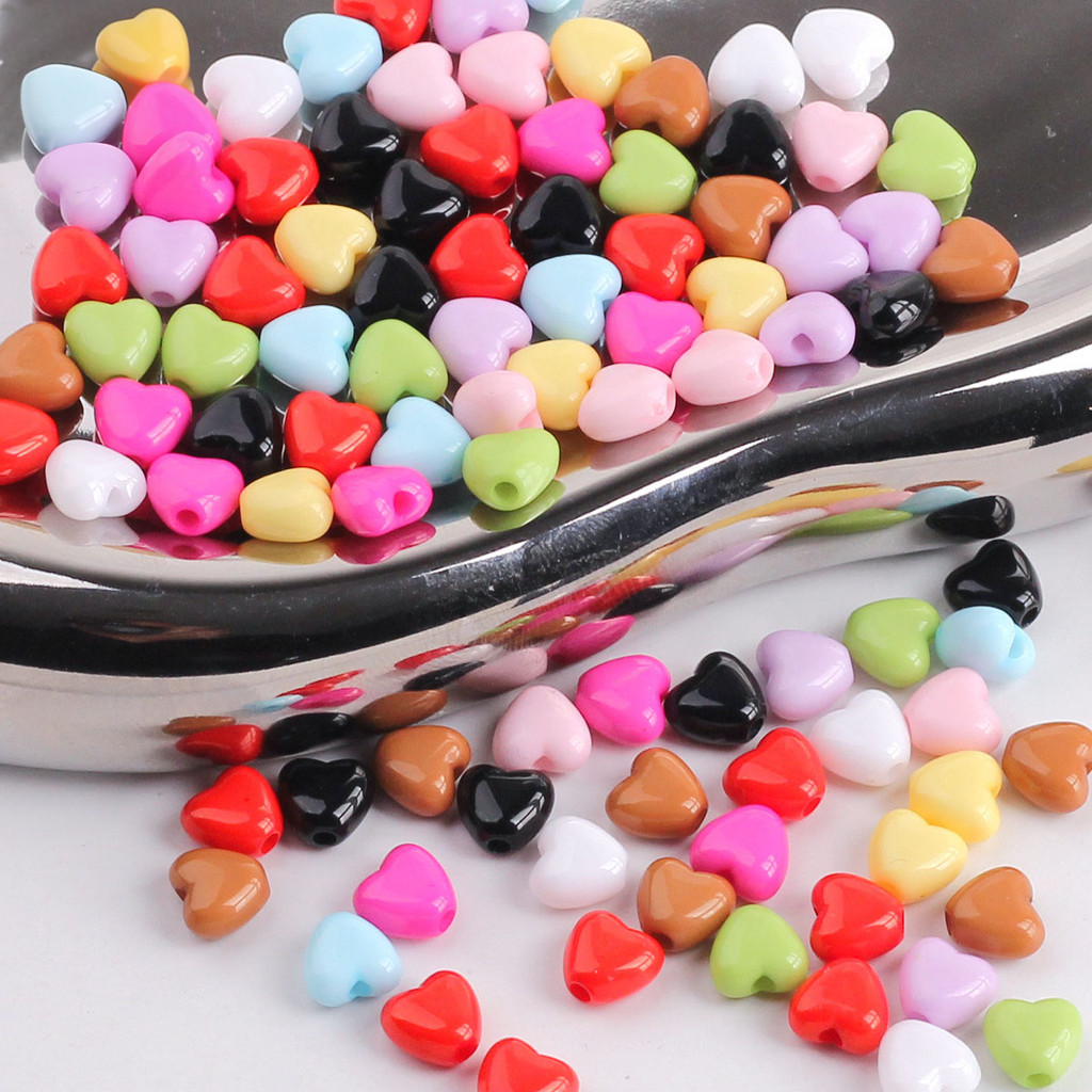 10 gr Manik-manik Akrilik - Heart Mini 5 MM