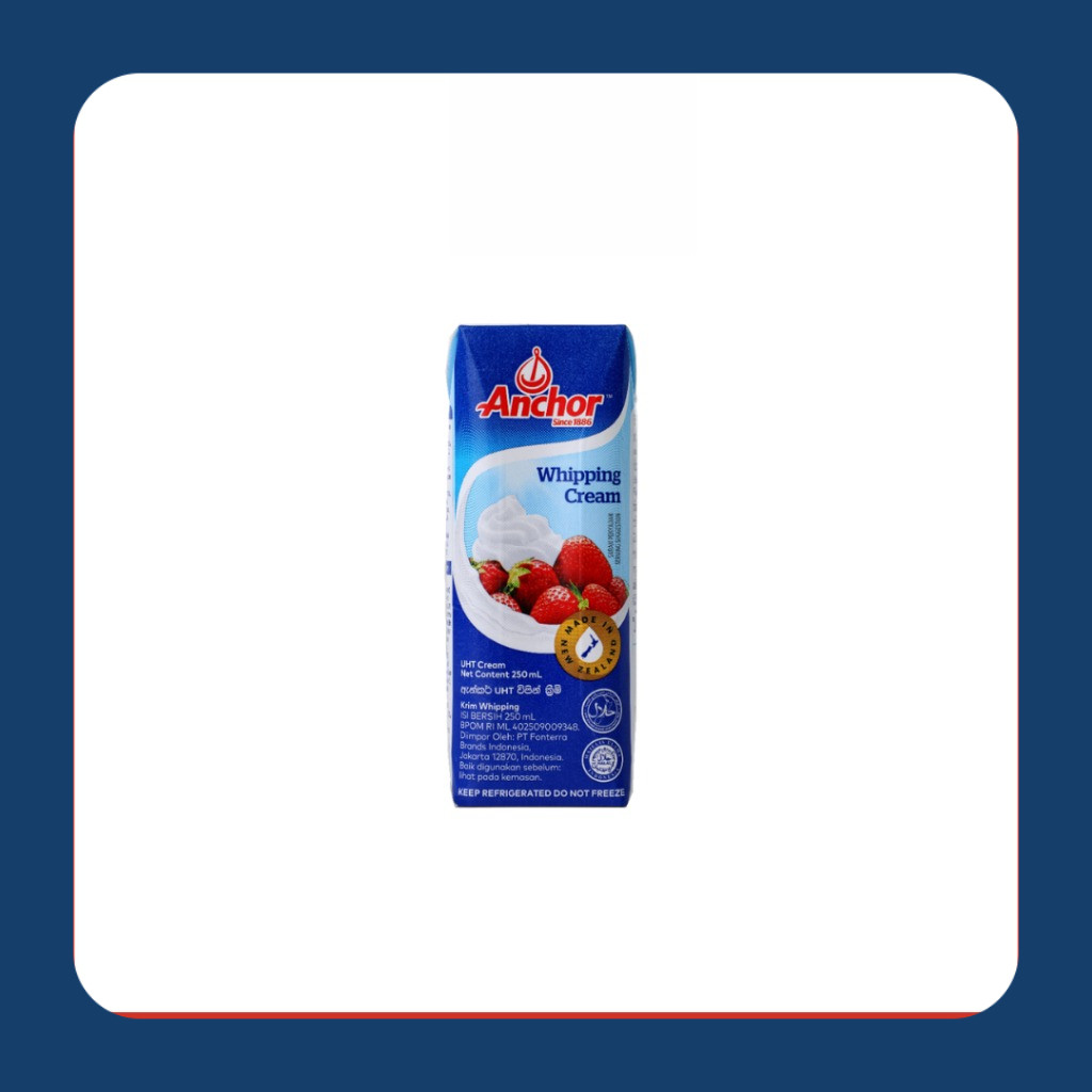 

ANCHOR WHIPPING CREAM 250 ML / UHT CREAM MADE IN NEW ZEALAND