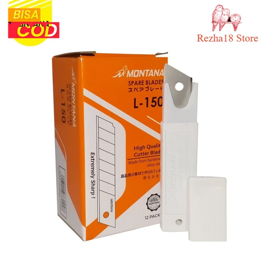 

R18 Isi Cutter Besar L150 Montana Cutter Blade Refill Isi Pisau Pemotong L-150 1 Tube 5 Pcs