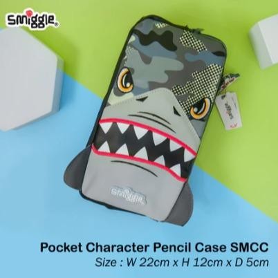 

SMIGGLE Better Together Pocket Character Pencil Case SMCC Stationery - BUDZ SHARK