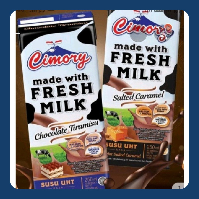 

1 Dus Cimory susu uht 250 ml (chocolate tiramisu/salted caramel)