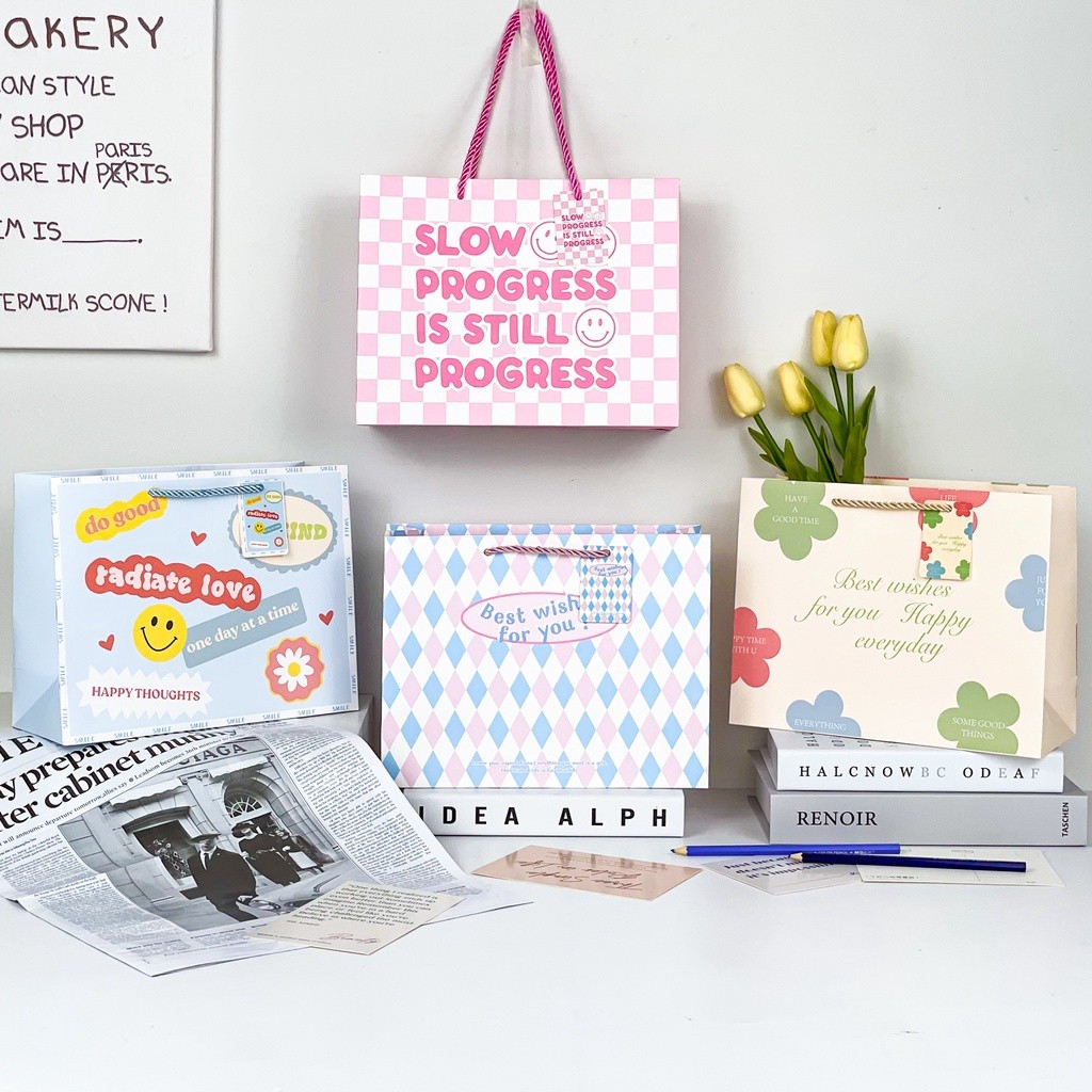 

[ FIRN ] - ORIGINAL !!! Paperbag Premium Quality Romantic Love Gift Bag Lucu Tas Kado Rf7