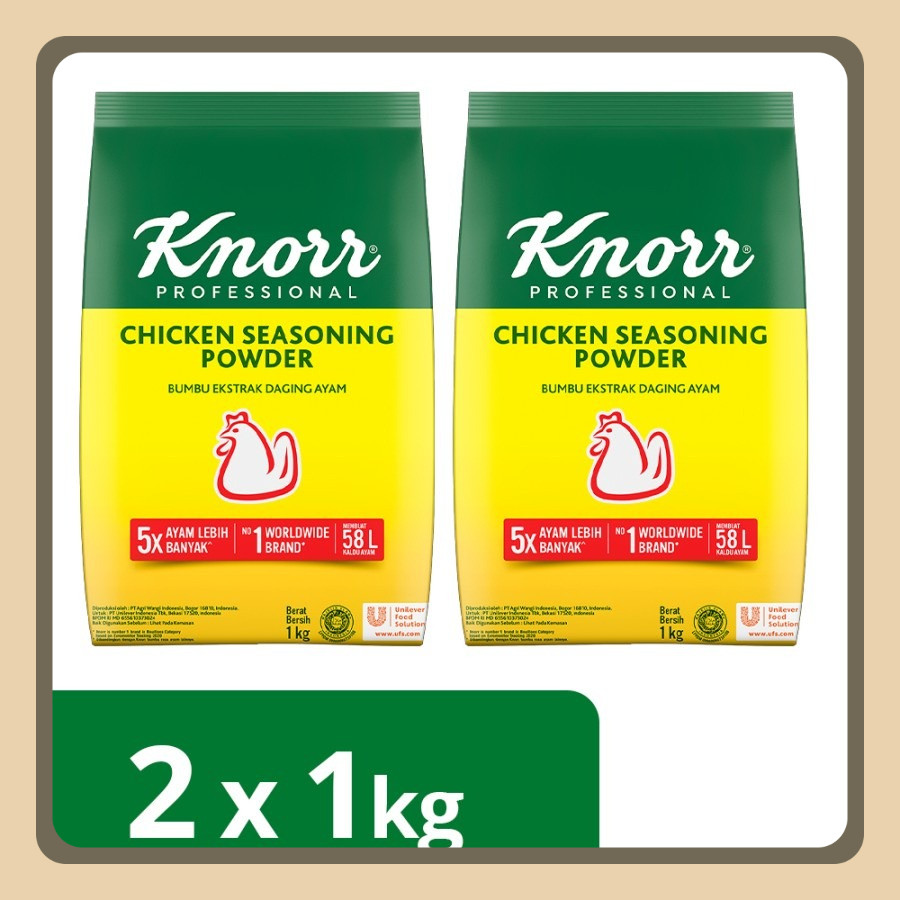 

Knorr Bumbu Rasa Ayam Ekstrak Asli 1Kg Twin Pack