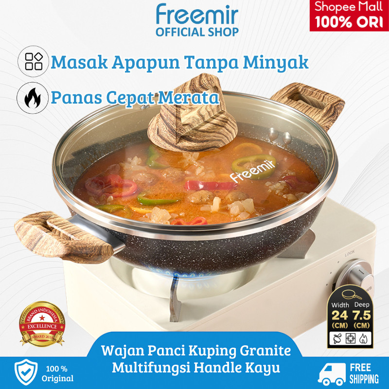 NEW Special freemir freemir Wajan Penggorengan Anti Lengket Serbaguna Memperdalam Menebal Wajan Soup
