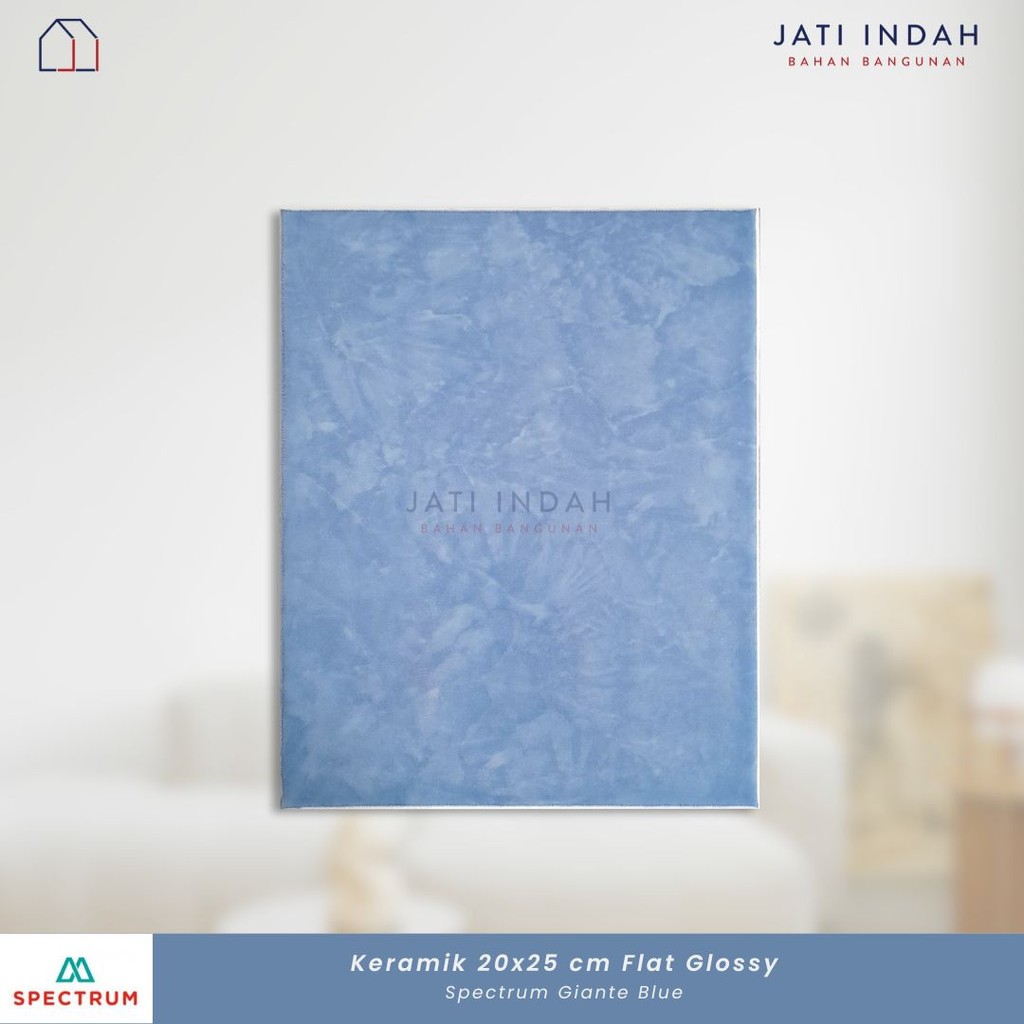 Keramik Dinding 20x25 cm Marble Spectrum Giante Blue / Keramik Kijing Makam