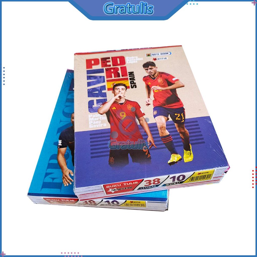 

BUKU TULIS SEKOLAH NEW STAR 38 LEMBAR (2 PACK/20 BUKU) / PERLENGKAPAN SEKOLAH / BUKU CATATAN TUGAS PENDEK KWARTO A5
