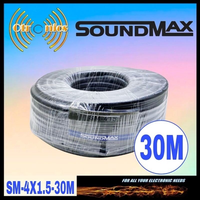 Kabel Audio Speaker 4x1.5 Soundmax Kabel Serabut isi 4 30m