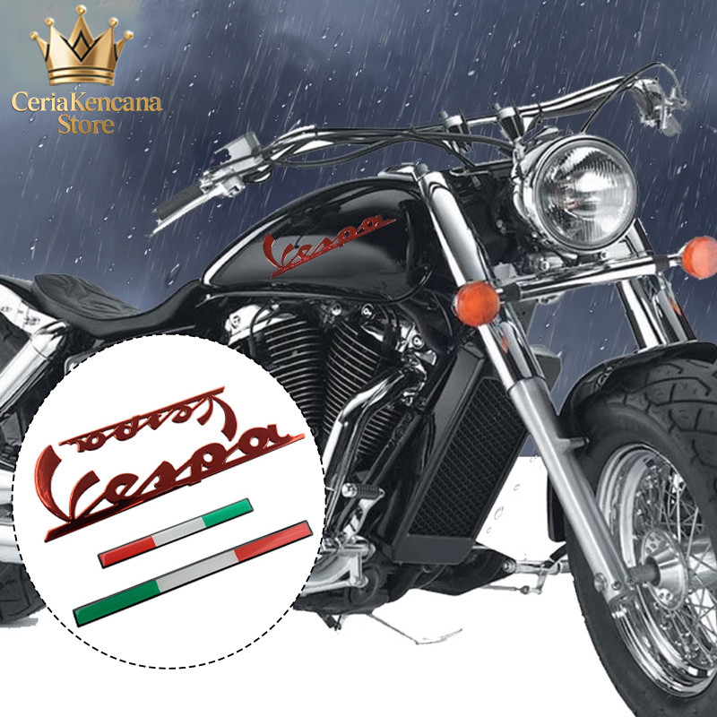 Vespa Stiker Emblem Stiker Emblem Motor Vespa Lx125/Lx150 3d Timbul Stiker Motor Vespa