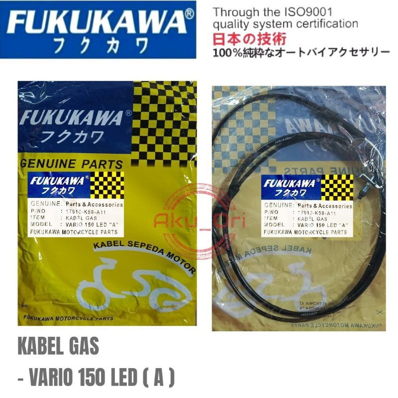 KABEL GAS VARIO 150 LED ( A ) FUKUKAWA honda Vario 150 led esp