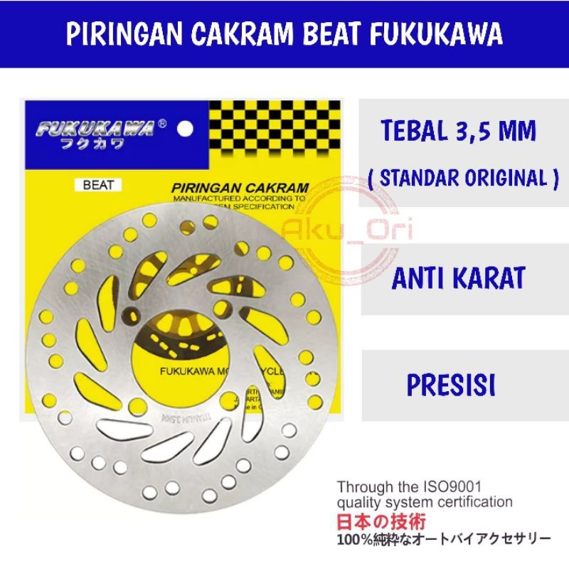 PIRINGAN CAKRAM DEPAN BEAT FUKUKAWA beat fi vario 110 125 beat esp beat pop