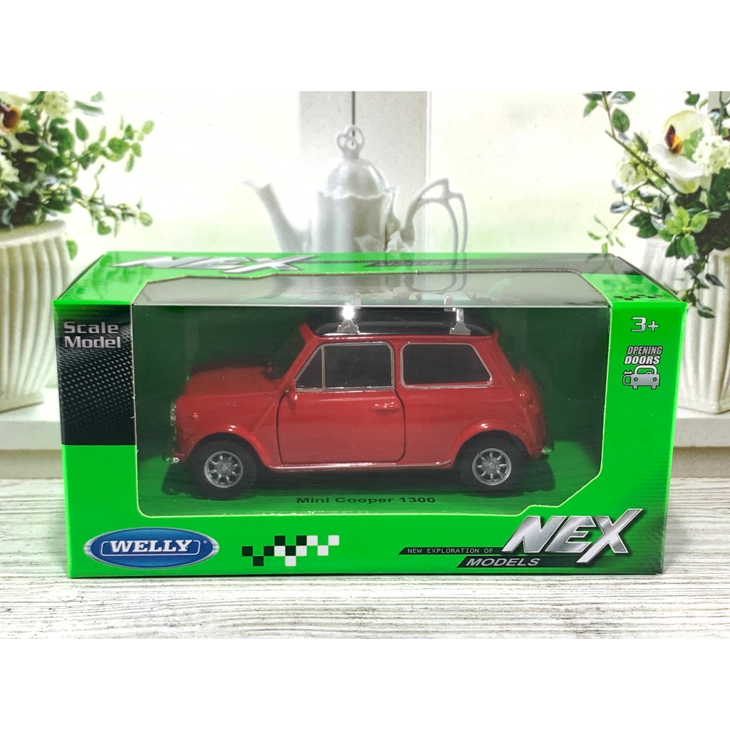 NEX WELLY MINI COOPER 1300 MERAH 1:34 MINIATUR DIECAST
