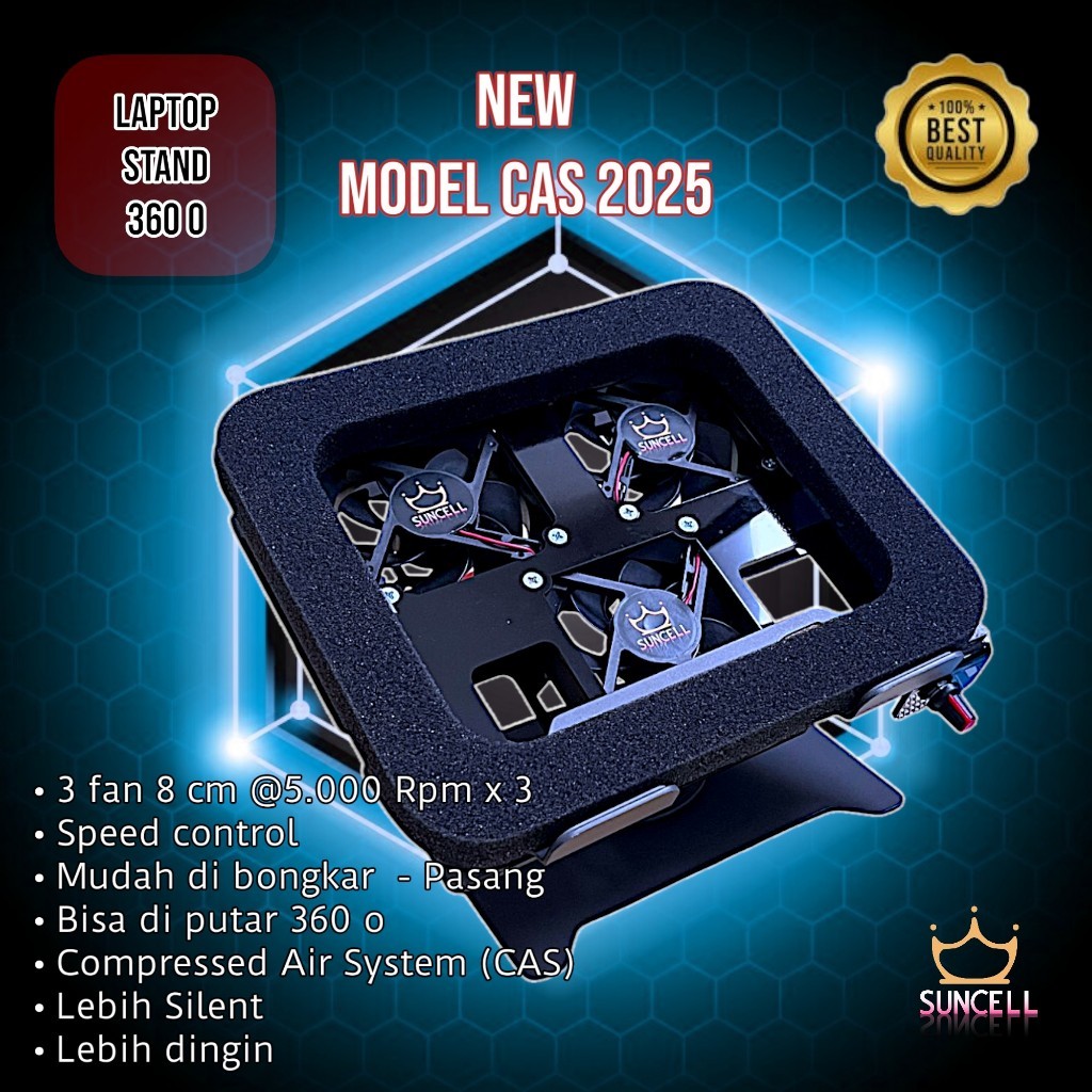 Aluminium cooling pad suncell 4 Fan Turbo