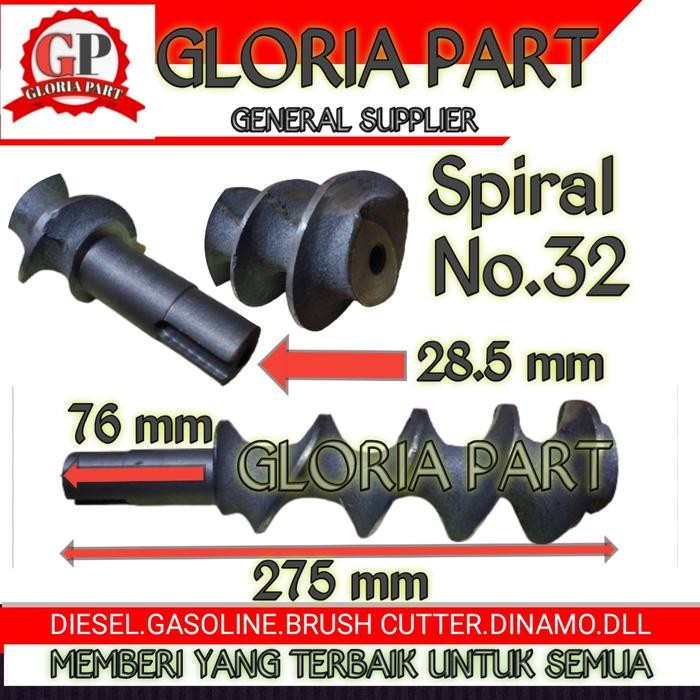 Gilingan daging No.32 ( SPIRAL/ULIR)