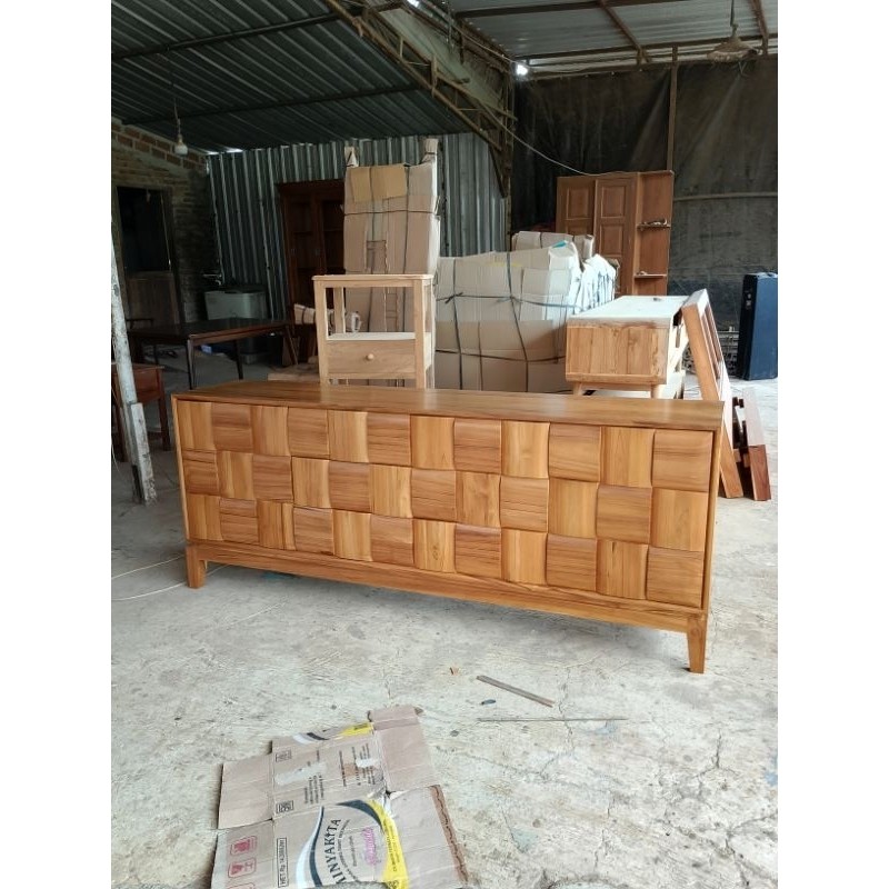 bufet tv minimalis kayu jati,bufet tv kayu jati,bufet tv termurah kayu jati
