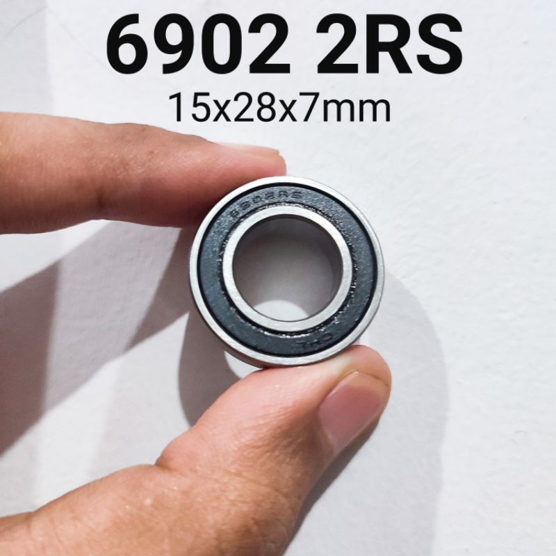 Ball Bearing 6902 2RS Hub Raze Solon Koozer Strummer 15mm x 28mm x 7mm Laker 15x28x7 RS Laher Sepeda