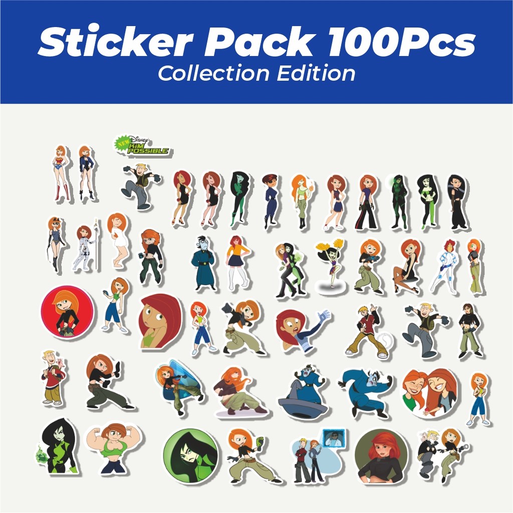

Hot Sticker Kartun Kim Possible Lucu Anti Air Stikers Berperekat Waterproof Sticker Decal Buat Motor Helm Buku Journal Koper Casing HP Laptop Botol Minum