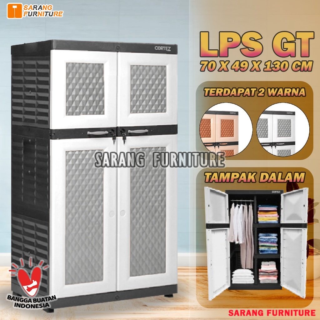 LEMARI PAKAIAN PLASTIK TABITHA CORTEZ GANTUNGAN KUNCI LPS GT TABITHA ORIGINAL LEMARI PLASTIK CORTEZ