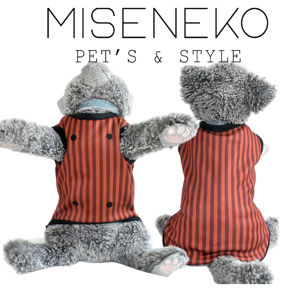 baju kucing anjing lucu motif lurik jawa