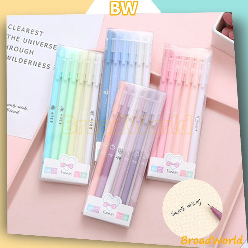 

BW Pena gel estetika Morandi 0.5mm/6 pena gel Pena cair seri Morandi