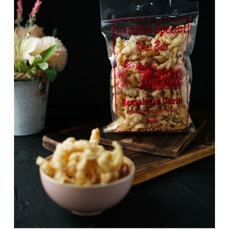 

KERIPIK CEKER AYAM MANNA - ENAK, GURIH, RENYAH 180GR FREE BUBBLEWRAP