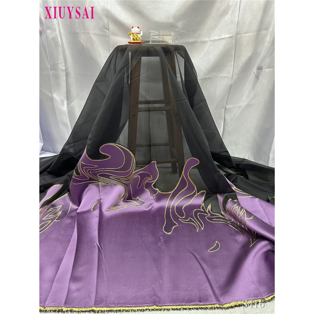 

2025 Latest African Lace Fabric High Quality Jacquard Brocade Lace Fabric Nigerian French Organza Lace Fabric For Wedding