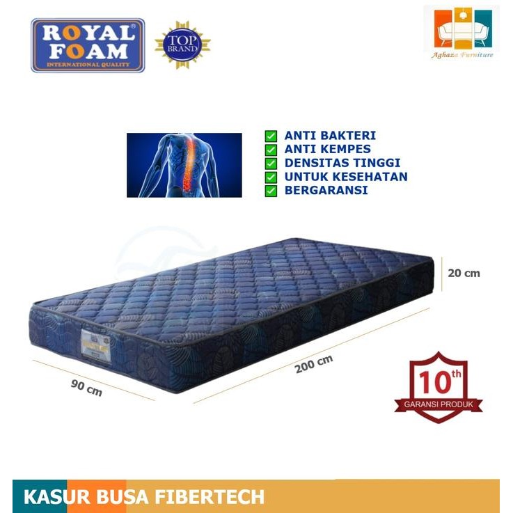 KASUR BUSA ROYAL FOAM MASTER FIBERTECH ORTHOPEDIC UK.120X200X20 CM - 90 x 200