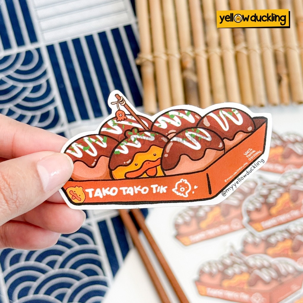 

STICKER JUMBO - ITIK SNACKING TIME - STICKER JOURNALING - STICKER LUCU - STICKER GEMAS